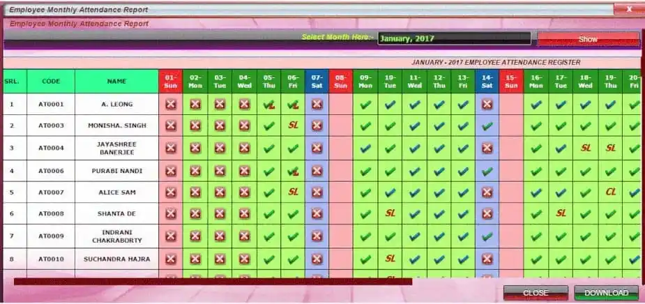 Biometric Attendance Management System