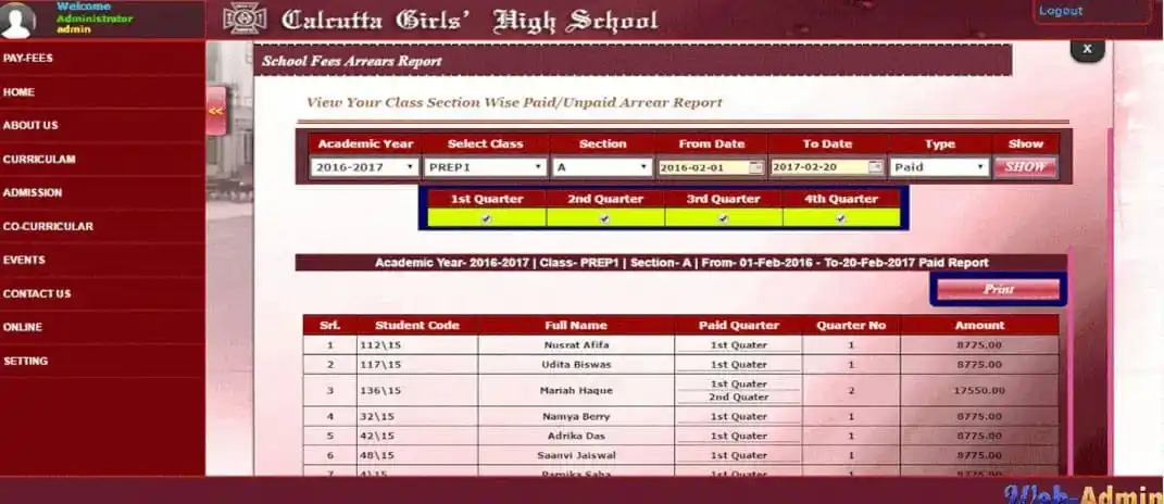 School Fees Online Payment System